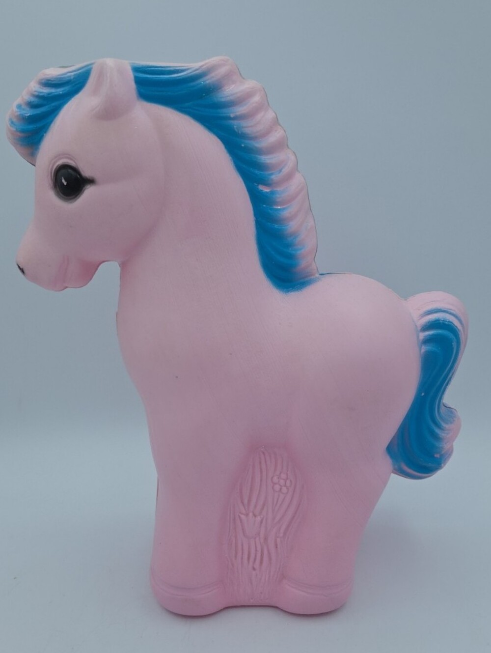 Vintage A‎ J Renzi Corp Pink Carousel Horse Plastic 10" Blow Mold Coin Bank Pony - Picture 2 of 11